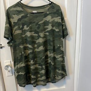Camo Print T-Shirt